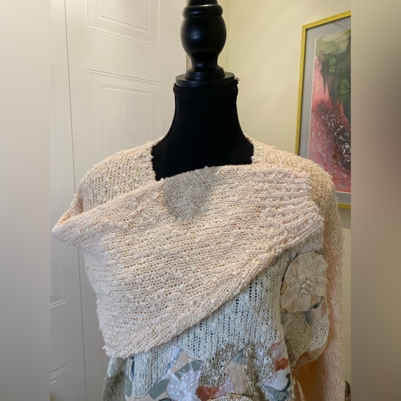 RARE Vintage 80’s Jessica (not Jessica Simpson  😂) Appliqué Sweater/Cottagecore - Picture 11 of 14